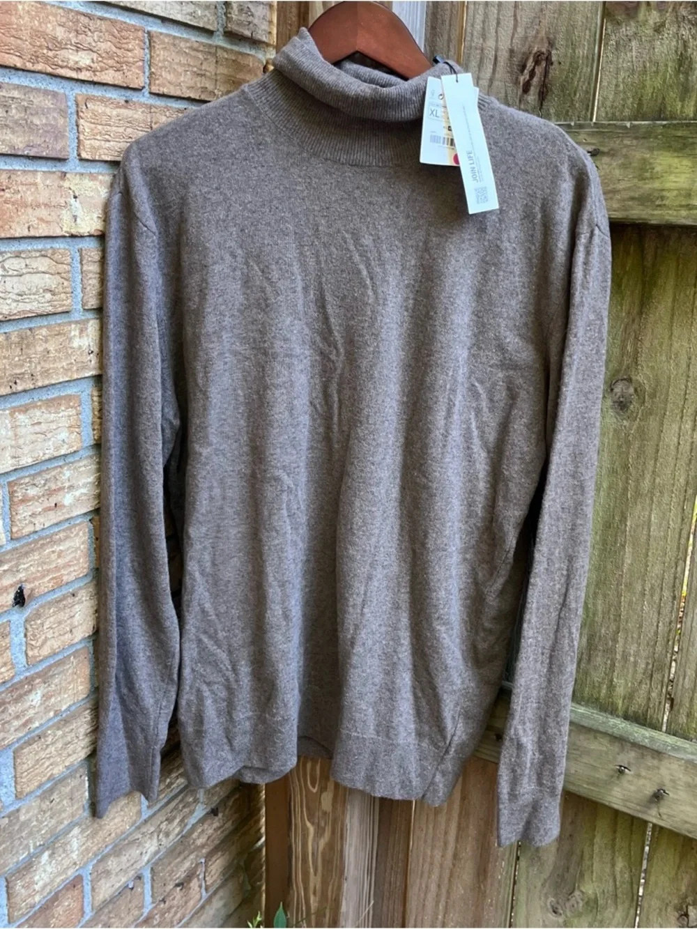 Zara Brown Taupe Turtleneck Sweater